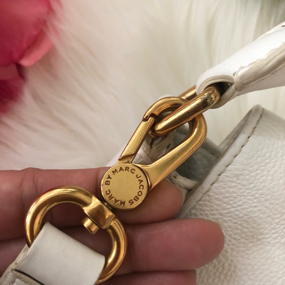 MARC JACOBS WHITE HOBO / Leather crossbody bag - Picture 2 of 8
